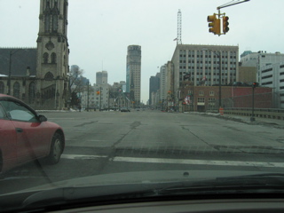 Woodward just north of downtown Detroit