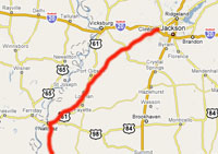 Natchez to Clinton, MS Natchez to Clinton, MS